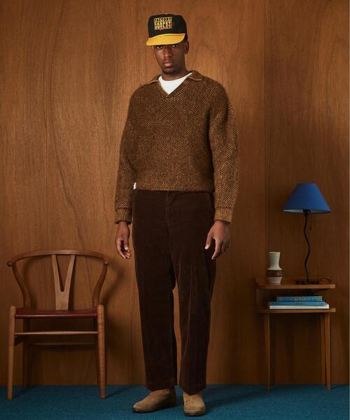 Schott（ショット）の「Schott/ショット/MOHAIR KNIT SKIPPER/モヘア ニット スキッパー（ニット/セーター・メンズ・ブラック/ブラウン・L/M/XL）」の12枚目の写真