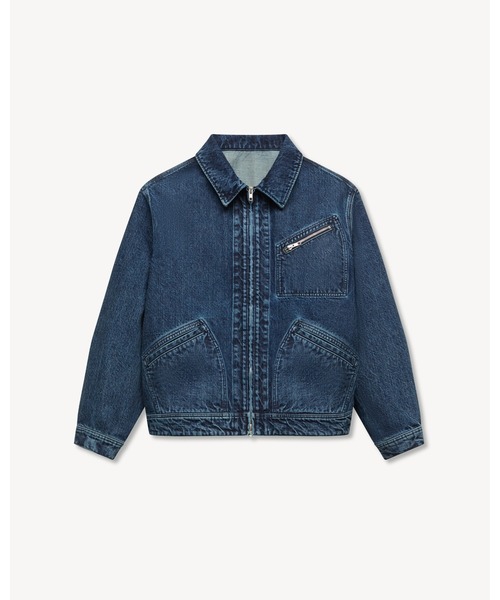 KENZO(ケンゾー)の「'KENZO Signature' ユーティリティ ジャケット イン ジャパニーズ デニム(デニムジャケット・メンズ・ブルー系その他7・LARGE/SMALL/MEDIUM)」の1枚目の写真