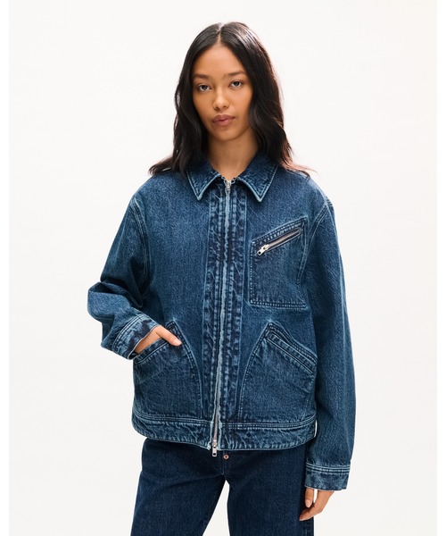 KENZO(ケンゾー)の「'KENZO Signature' ユーティリティ ジャケット イン ジャパニーズ デニム(デニムジャケット・メンズ・ブルー系その他7・LARGE/SMALL/MEDIUM)」の3枚目の写真