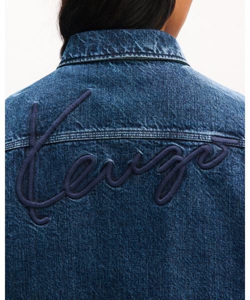 KENZO(ケンゾー)の「'KENZO Signature' ユーティリティ ジャケット イン ジャパニーズ デニム(デニムジャケット・メンズ・ブルー系その他7・LARGE/SMALL/MEDIUM)」の6枚目の写真