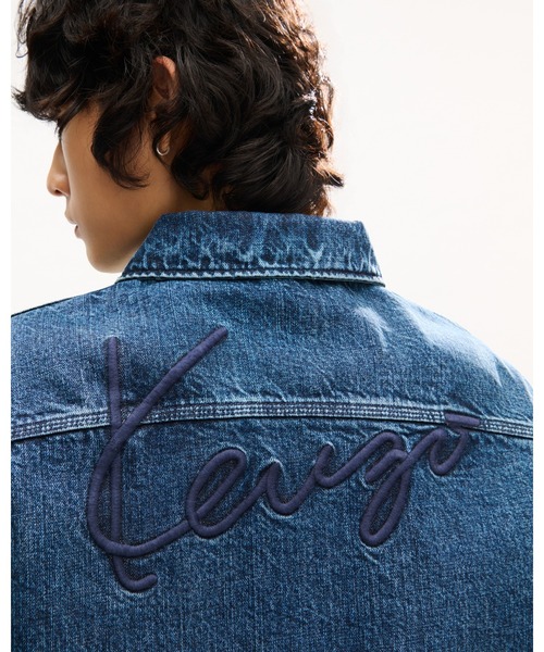 KENZO(ケンゾー)の「'KENZO Signature' ユーティリティ ジャケット イン ジャパニーズ デニム(デニムジャケット・メンズ・ブルー系その他7・LARGE/SMALL/MEDIUM)」の11枚目の写真