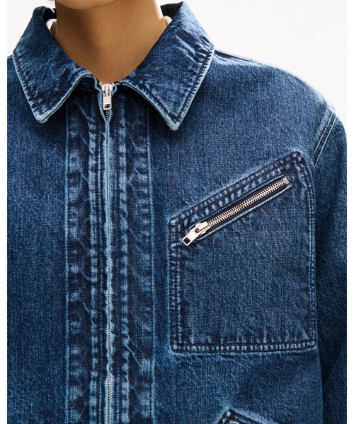 KENZO(ケンゾー)の「'KENZO Signature' ユーティリティ ジャケット イン ジャパニーズ デニム(デニムジャケット・メンズ・ブルー系その他7・LARGE/SMALL/MEDIUM)」の13枚目の写真