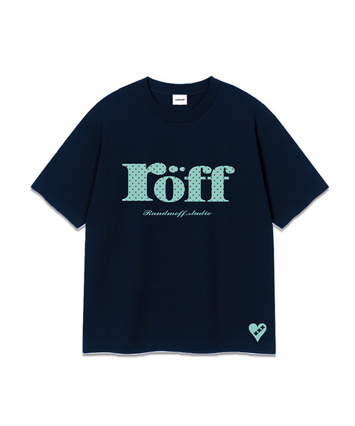 RANDOMOFF（ランダムオフ）の「ROEFF TYPE PLAY DOT OVER FIT T-SHIRT [MINT] (3color)（Tシャツ/カットソー・レディース・ホワイト/ブラック/ネイビー・X-LARGE/SMALL/MEDIUM/LARGE）」の3枚目の写真