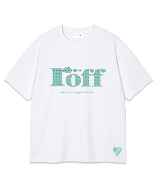 RANDOMOFF（ランダムオフ）の「ROEFF TYPE PLAY DOT OVER FIT T-SHIRT [MINT] (3color)（Tシャツ/カットソー・レディース・ホワイト/ブラック/ネイビー・X-LARGE/SMALL/MEDIUM/LARGE）」の5枚目の写真