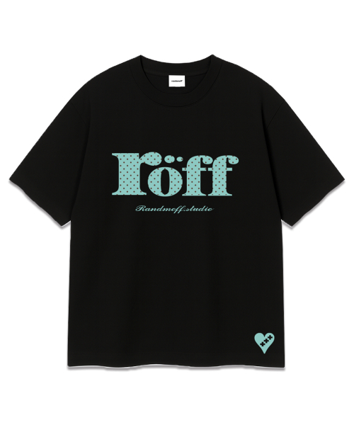 RANDOMOFF（ランダムオフ）の「ROEFF TYPE PLAY DOT OVER FIT T-SHIRT [MINT] (3color)（Tシャツ/カットソー・レディース・ホワイト/ブラック/ネイビー・X-LARGE/SMALL/MEDIUM/LARGE）」の4枚目の写真