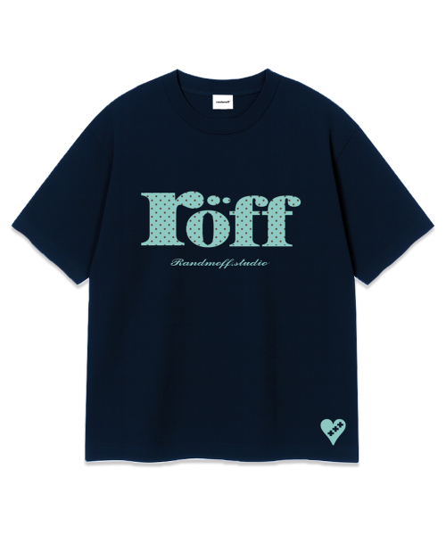 RANDOMOFF（ランダムオフ）の「ROEFF TYPE PLAY DOT OVER FIT T-SHIRT [MINT] (3color)（Tシャツ/カットソー・レディース・ホワイト/ブラック/ネイビー・X-LARGE/SMALL/MEDIUM/LARGE）」の10枚目の写真