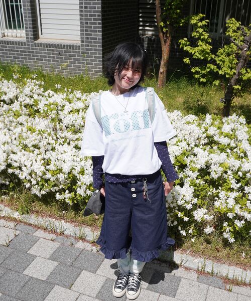 RANDOMOFF（ランダムオフ）の「ROEFF TYPE PLAY DOT OVER FIT T-SHIRT [MINT] (3color)（Tシャツ/カットソー・レディース・ホワイト/ブラック/ネイビー・X-LARGE/SMALL/MEDIUM/LARGE）」の8枚目の写真