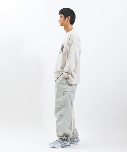 meanswhile（ミーンズワイル）の「Abstract Photograph L/S Tee（Tシャツ/カットソー・メンズ・ホワイト系1/ブラック系2/ホワイト系2/ブラック系1・2(M)/4(XL)/3(L)/1(S)）」の6枚目の写真