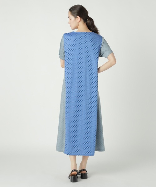 ZUCCa(ズッカ)の「DOT DOCKING JERSEY / ワンピース / P(ワンピース・レディース・ブルー/ブラック・M size)」の8枚目の写真