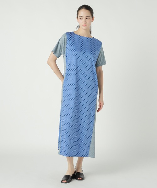 ZUCCa(ズッカ)の「DOT DOCKING JERSEY / ワンピース / P(ワンピース・レディース・ブルー/ブラック・M size)」の7枚目の写真