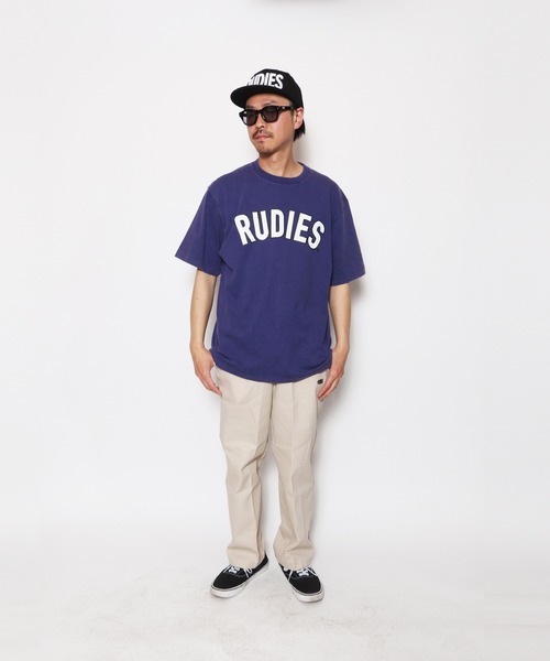 RUDIE'S（ルーディーズ）の「FADE BRINK PHAT TEE（Tシャツ/カットソー・メンズ・ベージュ/ブルー/グリーン/ブラック/グレー/イエロー/レッド/パープル/ネイビー・M/L/XL/XXL）」の7枚目の写真