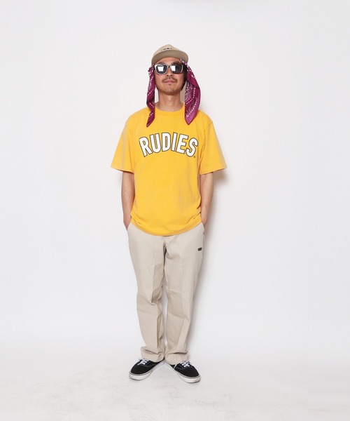 RUDIE'S（ルーディーズ）の「FADE BRINK PHAT TEE（Tシャツ/カットソー・メンズ・ベージュ/ブルー/グリーン/ブラック/グレー/イエロー/レッド/パープル/ネイビー・M/L/XL/XXL）」の8枚目の写真