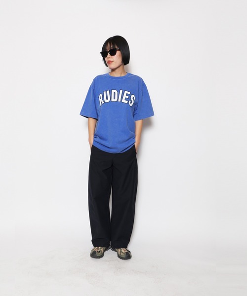 RUDIE'S（ルーディーズ）の「FADE BRINK PHAT TEE（Tシャツ/カットソー・メンズ・ベージュ/ブルー/グリーン/ブラック/グレー/イエロー/レッド/パープル/ネイビー・M/L/XL/XXL）」の6枚目の写真
