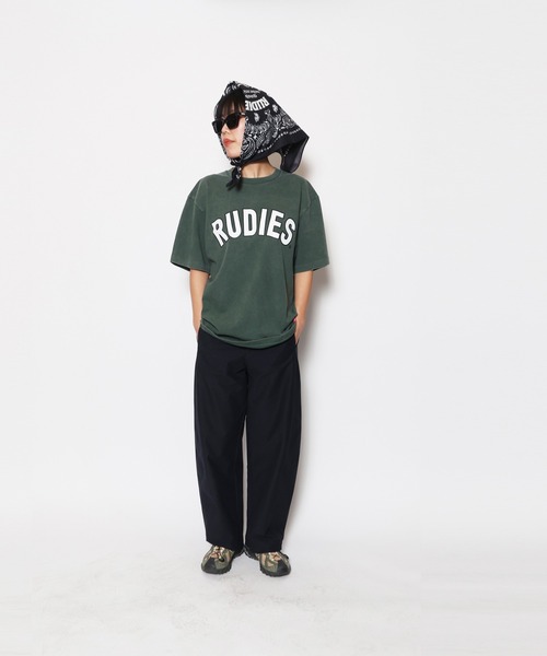 RUDIE'S（ルーディーズ）の「FADE BRINK PHAT TEE（Tシャツ/カットソー・メンズ・ベージュ/ブルー/グリーン/ブラック/グレー/イエロー/レッド/パープル/ネイビー・M/L/XL/XXL）」の4枚目の写真