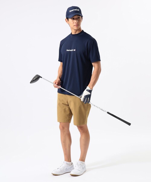BEAMS GOLF(ビームスゴルフ)の「ORANGE LABEL / フロントロゴ モックネックシャツ(吸水速乾・UVカット)(Tシャツ/カットソー・メンズ・オリーブ/ホワイト/ネイビー・SMALL/X-LARGE/MEDIUM/LARGE)」の10枚目の写真