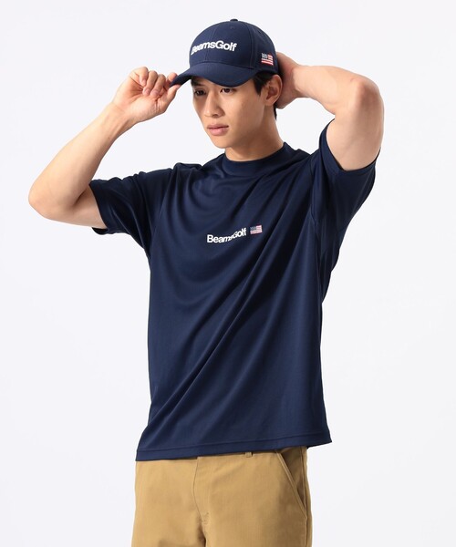 BEAMS GOLF(ビームスゴルフ)の「ORANGE LABEL / フロントロゴ モックネックシャツ(吸水速乾・UVカット)(Tシャツ/カットソー・メンズ・オリーブ/ホワイト/ネイビー・SMALL/X-LARGE/MEDIUM/LARGE)」の11枚目の写真