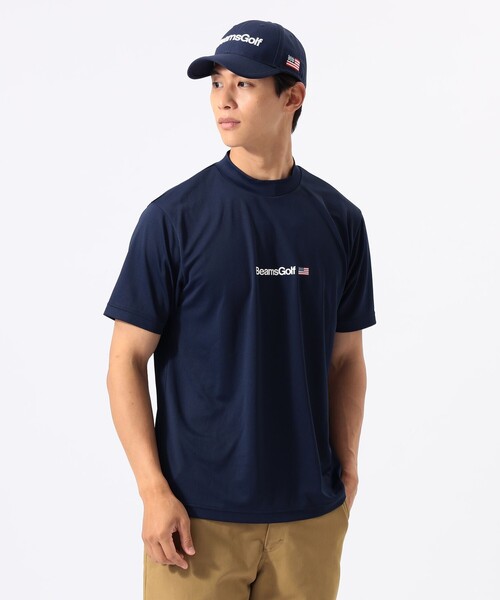 BEAMS GOLF(ビームスゴルフ)の「ORANGE LABEL / フロントロゴ モックネックシャツ(吸水速乾・UVカット)(Tシャツ/カットソー・メンズ・オリーブ/ホワイト/ネイビー・SMALL/X-LARGE/MEDIUM/LARGE)」の12枚目の写真