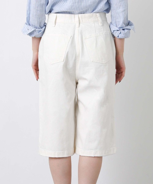 Le Minor(ルミノア)の「ルミノアデニムハーフパンツ(デニムパンツ・レディース・ブラック/ホワイト・25)」の19枚目の写真