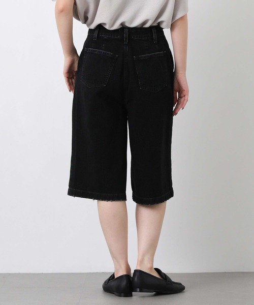 Le Minor(ルミノア)の「ルミノアデニムハーフパンツ(デニムパンツ・レディース・ブラック/ホワイト・25)」の15枚目の写真