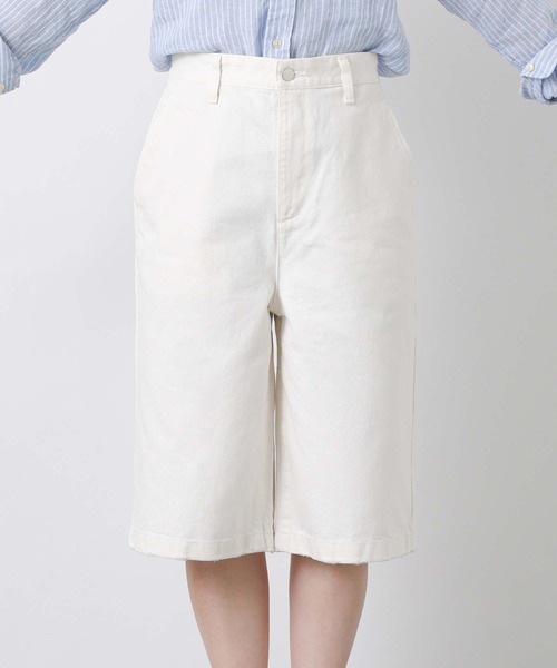 Le Minor(ルミノア)の「ルミノアデニムハーフパンツ(デニムパンツ・レディース・ブラック/ホワイト・25)」の18枚目の写真