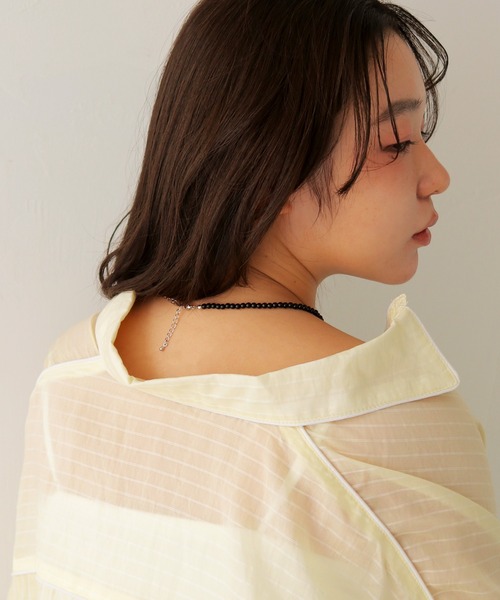 cheriella(シェリエラ)の「【cheriella】クリアビーズネックレス CLEAR BEADS NECKLACE(ネックレス・レディース・ブラック/オレンジ/レッド・FREE)」の11枚目の写真