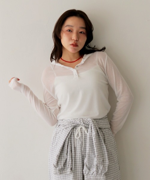 cheriella(シェリエラ)の「【cheriella】クリアビーズネックレス CLEAR BEADS NECKLACE(ネックレス・レディース・ブラック/オレンジ/レッド・FREE)」の14枚目の写真