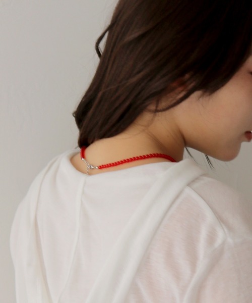 cheriella(シェリエラ)の「【cheriella】クリアビーズネックレス CLEAR BEADS NECKLACE(ネックレス・レディース・ブラック/オレンジ/レッド・FREE)」の15枚目の写真