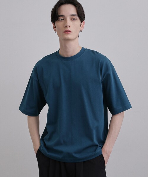 tk.TAKEO KIKUCHI(ティーケータケオキクチ)の「USAコットンバレルTシャツ(Tシャツ/カットソー・メンズ・ネイビー/ホワイト/ブラック・01/02/03/04)」の3枚目の写真