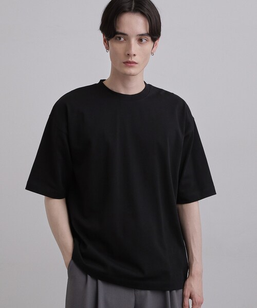 tk.TAKEO KIKUCHI(ティーケータケオキクチ)の「USAコットンバレルTシャツ(Tシャツ/カットソー・メンズ・ネイビー/ホワイト/ブラック・01/02/03/04)」の8枚目の写真