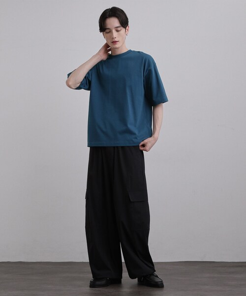 tk.TAKEO KIKUCHI(ティーケータケオキクチ)の「USAコットンバレルTシャツ(Tシャツ/カットソー・メンズ・ネイビー/ホワイト/ブラック・01/02/03/04)」の14枚目の写真