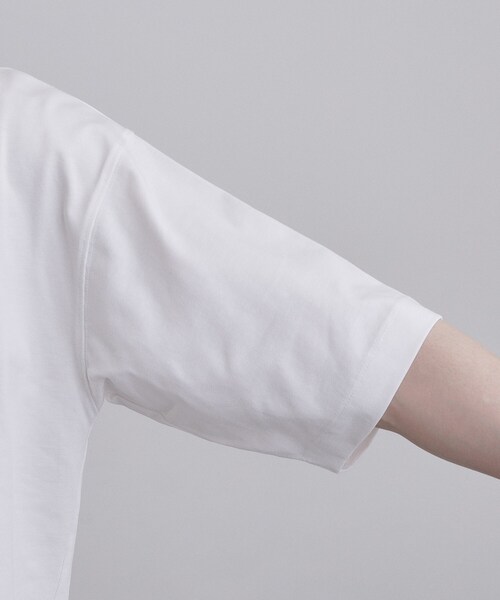 tk.TAKEO KIKUCHI(ティーケータケオキクチ)の「USAコットンバレルTシャツ(Tシャツ/カットソー・メンズ・ネイビー/ホワイト/ブラック・01/02/03/04)」の20枚目の写真