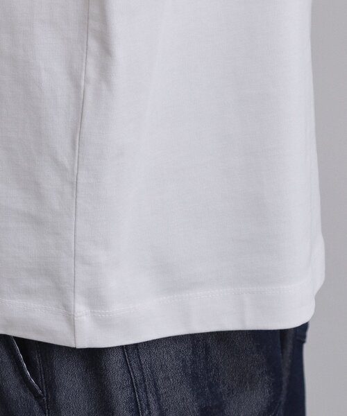 tk.TAKEO KIKUCHI(ティーケータケオキクチ)の「USAコットンバレルTシャツ(Tシャツ/カットソー・メンズ・ネイビー/ホワイト/ブラック・01/02/03/04)」の21枚目の写真
