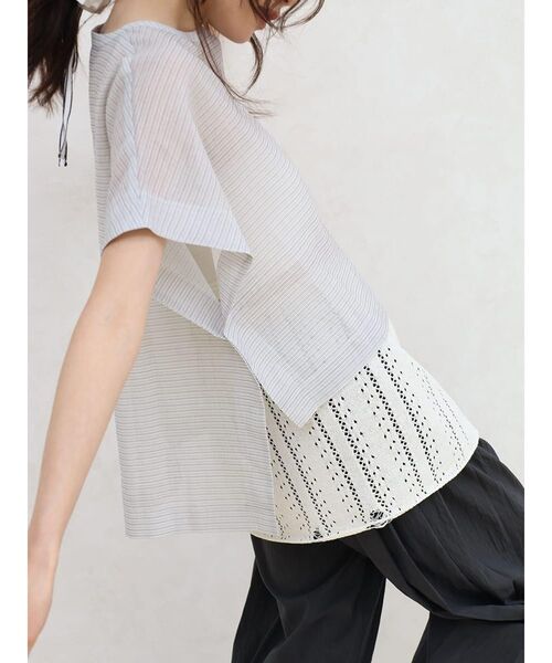 FIKA.（フィーカ）の「Crochet knit wrap skirt（スカート・レディース・オフホワイト/ブラック/ベージュ・FREE）」の5枚目の写真