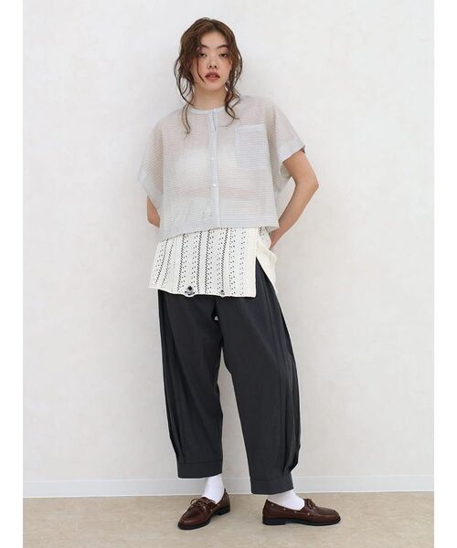 FIKA.（フィーカ）の「Crochet knit wrap skirt（スカート・レディース・オフホワイト/ブラック/ベージュ・FREE）」の7枚目の写真