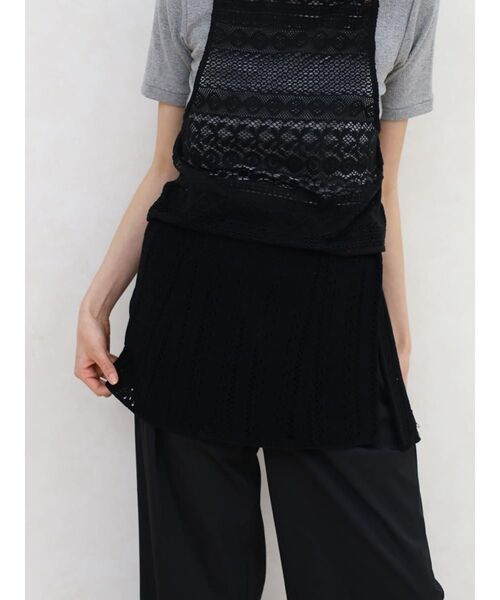 FIKA.（フィーカ）の「Crochet knit wrap skirt（スカート・レディース・オフホワイト/ブラック/ベージュ・FREE）」の14枚目の写真