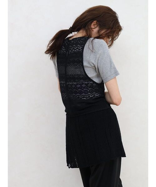 FIKA.（フィーカ）の「Crochet knit wrap skirt（スカート・レディース・オフホワイト/ブラック/ベージュ・FREE）」の15枚目の写真