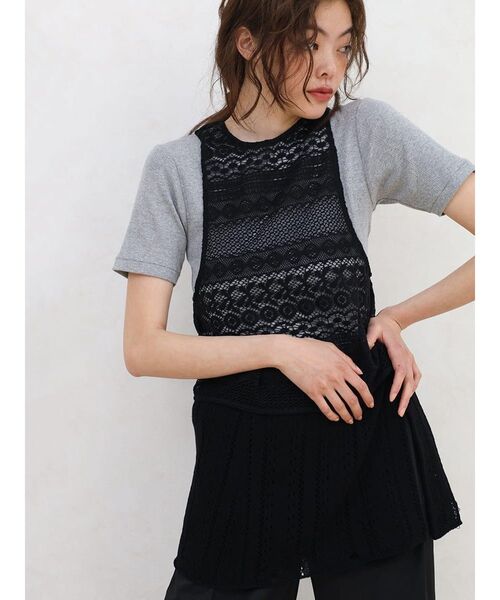 FIKA.（フィーカ）の「Crochet knit wrap skirt（スカート・レディース・オフホワイト/ブラック/ベージュ・FREE）」の17枚目の写真