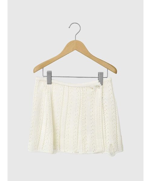 FIKA.（フィーカ）の「Crochet knit wrap skirt（スカート・レディース・オフホワイト/ブラック/ベージュ・FREE）」の19枚目の写真