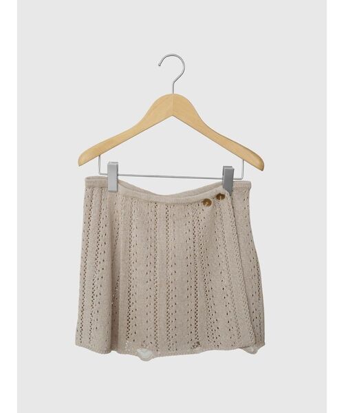 FIKA.（フィーカ）の「Crochet knit wrap skirt（スカート・レディース・オフホワイト/ブラック/ベージュ・FREE）」の21枚目の写真