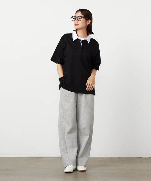 COMME CA ISM(コムサイズム)の「ダンボールニット バレルパンツ / セットアップ対応(その他パンツ・レディース・ネイビー/グレー/サックスブルー・FREE)」の7枚目の写真
