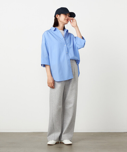 COMME CA ISM(コムサイズム)の「ダンボールニット バレルパンツ / セットアップ対応(その他パンツ・レディース・ネイビー/グレー/サックスブルー・FREE)」の8枚目の写真