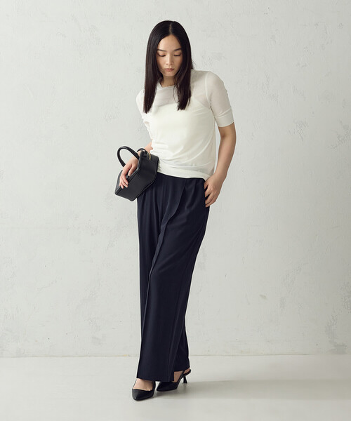 COMME CA ISM(コムサイズム)の「ダンボールニット バレルパンツ / セットアップ対応(その他パンツ・レディース・ネイビー/グレー/サックスブルー・FREE)」の13枚目の写真