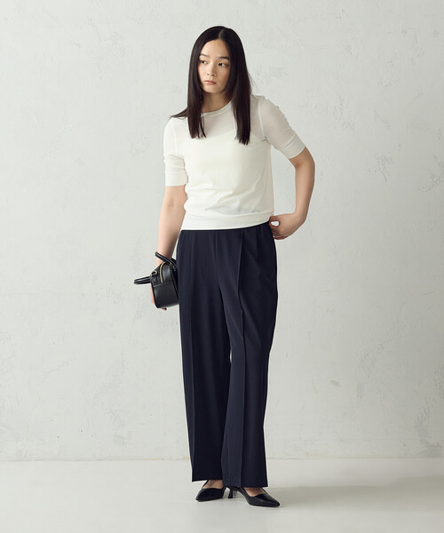 COMME CA ISM(コムサイズム)の「ダンボールニット バレルパンツ / セットアップ対応(その他パンツ・レディース・ネイビー/グレー/サックスブルー・FREE)」の15枚目の写真
