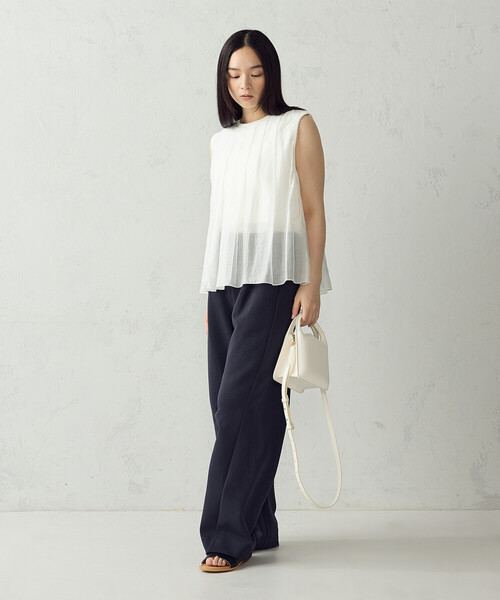 COMME CA ISM(コムサイズム)の「ダンボールニット バレルパンツ / セットアップ対応(その他パンツ・レディース・ネイビー/グレー/サックスブルー・FREE)」の16枚目の写真