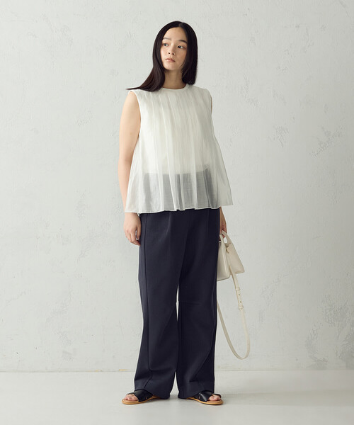 COMME CA ISM(コムサイズム)の「ダンボールニット バレルパンツ / セットアップ対応(その他パンツ・レディース・ネイビー/グレー/サックスブルー・FREE)」の17枚目の写真