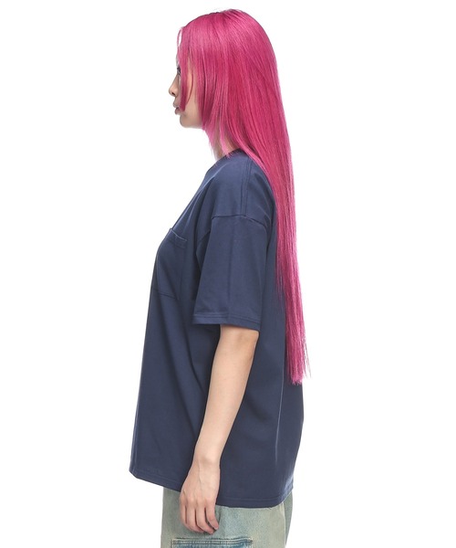 Goodwear(グッドウェア)の「Goodwear (グッドウェア) ビックシルエット Tシャツ 半袖 ポケット付き BIG USAコットン クルーネック ポケT 2W715225(Tシャツ/カットソー・メンズ・ホワイト/ブラック/ネイビー・L/M/LL)」の9枚目の写真