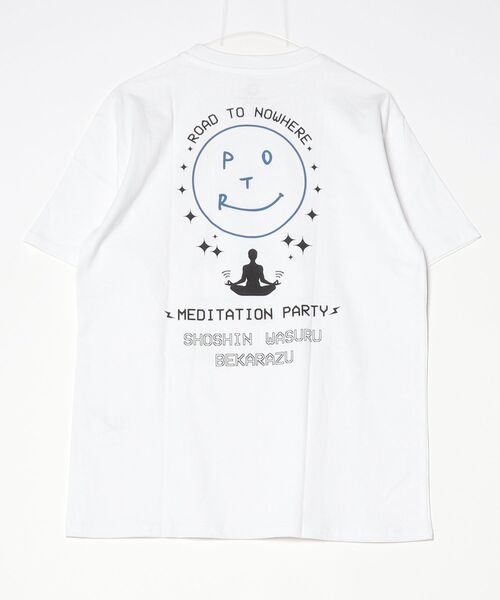 Lafayette(ラファイエット)の「MINOR PLANET - 161201559(161881403) MINOR PLANET ポーターコラボ 半袖Tシャツ シロ(Tシャツ/カットソー・メンズ・ホワイト・M)」の2枚目の写真