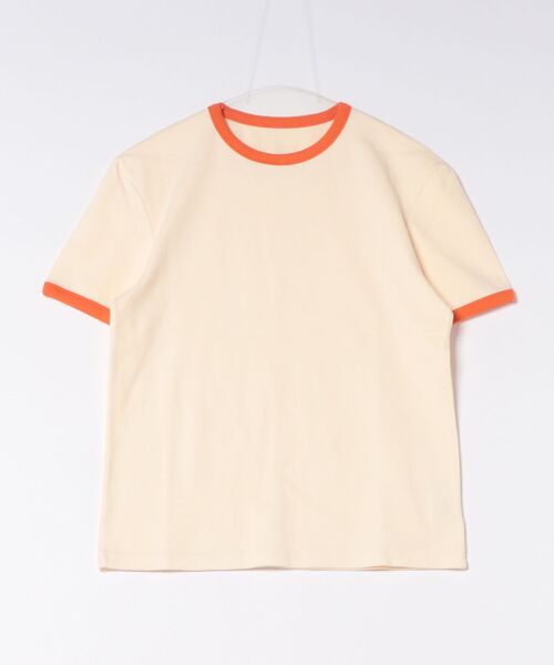 a.p.o.v.(エーピーオービー)の「a.p.o.v. クロップド丈レトロ生成りコットンリンガーTシャツ(Tシャツ/カットソー・メンズ・ブラック/レッド/グリーン/オレンジ/ネイビー・ONESIZE)」の8枚目の写真