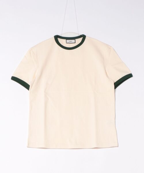 a.p.o.v.(エーピーオービー)の「a.p.o.v. クロップド丈レトロ生成りコットンリンガーTシャツ(Tシャツ/カットソー・メンズ・ブラック/レッド/グリーン/オレンジ/ネイビー・ONESIZE)」の12枚目の写真