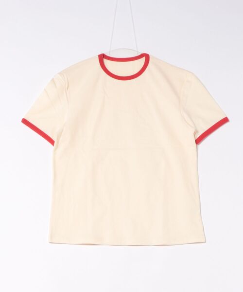 a.p.o.v.(エーピーオービー)の「a.p.o.v. クロップド丈レトロ生成りコットンリンガーTシャツ(Tシャツ/カットソー・メンズ・ブラック/レッド/グリーン/オレンジ/ネイビー・ONESIZE)」の16枚目の写真